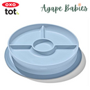 OXO Tot Stick & Stay Suction Divided Plate - Dusk