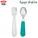 OXO TOT On-The-Go Fork And Spoon Set - Teal - Metal