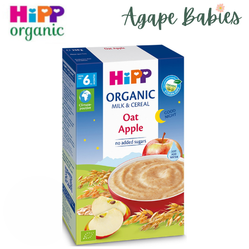 Hipp Organic Good Night Milk Pap OAT Apple 250g (6 Months Up)  Exp: 04/25