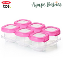 OXO TOT Baby Blocks Freezer Storage Containers Set 2oz/60ml - Pink