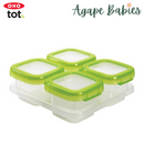 OXO TOT Baby Blocks Freezer Storage Containers Set 4oz/120ml - Green