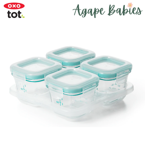 OXO TOT Glass Baby Blocks 4oz - Teal