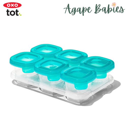 OXO TOT Silicone Baby Blocks 2oz - Teal