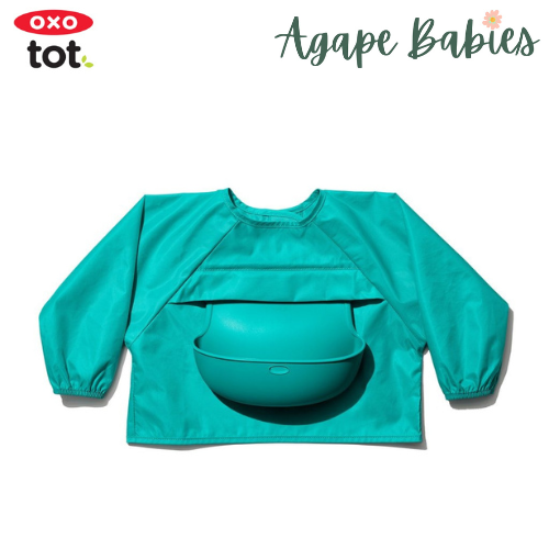 OXO TOT Sleeved Bib - TEAL