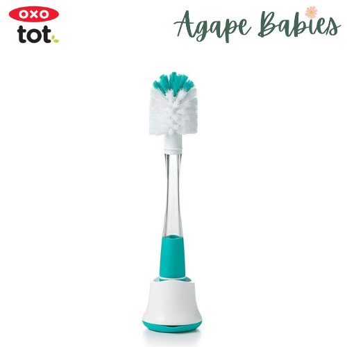 OXO Tot Soap Dispensing Bottle Brush With Stand - Teal