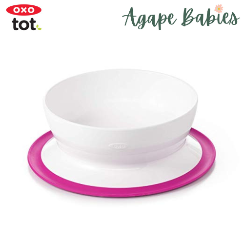 OXO Tot Stick & Stay Suction Bowl - Pink