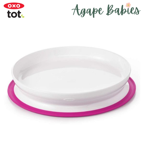 OXO Tot Stick & Stay Suction Plate - Pink