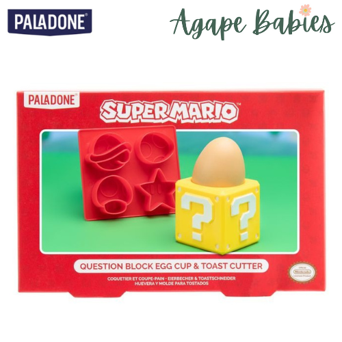 Paladone Super Mario Question Block Egg Cup & Toast Cutter Set