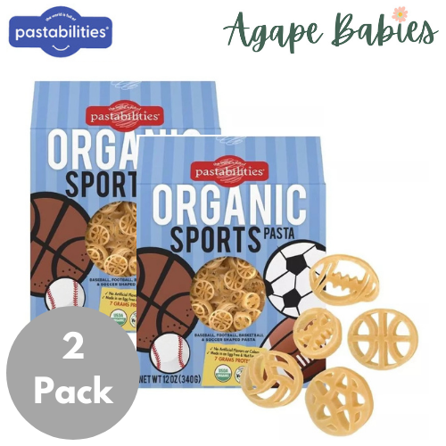 [2 Pack]  Pastabilities Organic Pasta - Sports Shaped, 340 g.