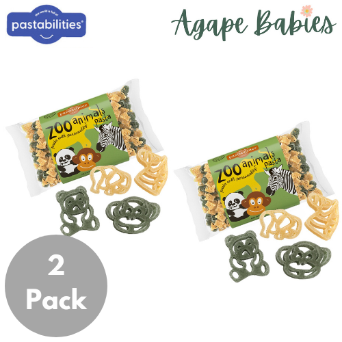 [2 Pack] Pastabilities Zoo Animals Pasta, 397g