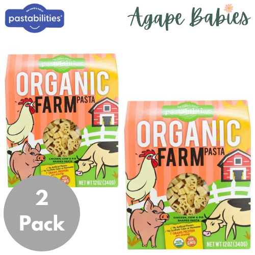 [2-Pack] Pastabilities Organic Pasta - Farm Shaped 340g