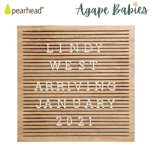 Pearhead Wooden Letterboard Set