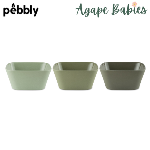 Pebbly Appetizer Bowl (3pcs Bamboo Fibre Bowl Set)