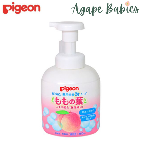 Pigeon Baby Body Foam Soap 450ml (Peach Leaf) JP