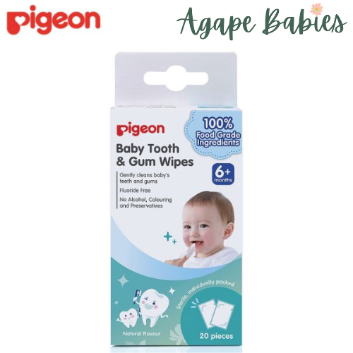 Pigeon Baby Tooth & Gum Wipes Natural 20s Exp:02/27