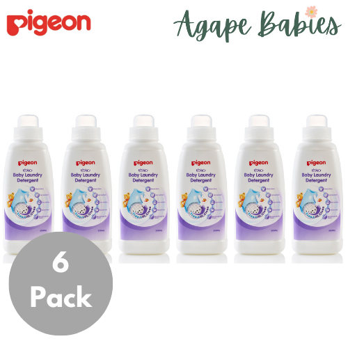 [6-Pack] Pigeon Baby Laundry Detergent 500ml Bottle