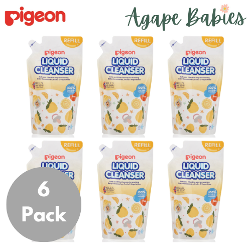 [6-Pack] Pigeon Liquid Cleanser Yuzu 650ml Refill Exp: 06/25