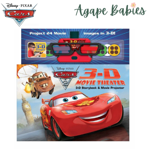 Pixar Cars 2 - 3D Movie Theatre Story Book & 3D Movie Projector