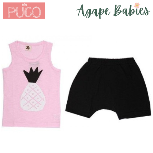 Puco Premium Sleeveless Set Pineapple Pink - 4 Sizes!