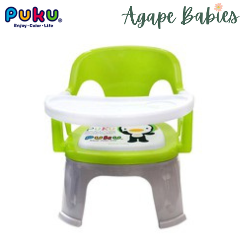 Puku Bibi Chair with Feeding Tray - Green