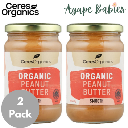 [2 Pack] Ceres Organics Peanut Butter Smooth - 300g