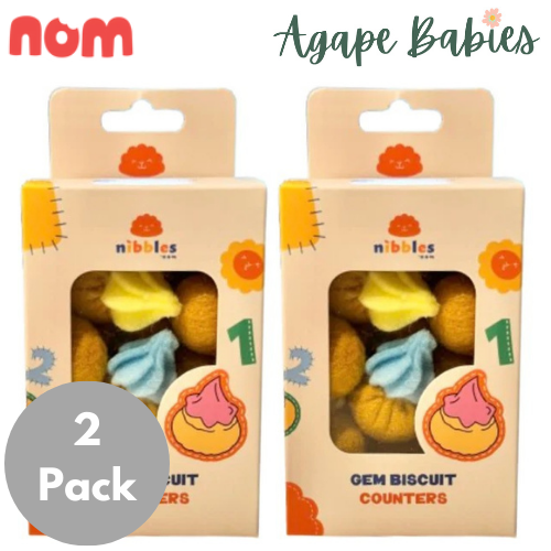 [2 Pack] Nom Gem Biscuit Counters - 20pcs