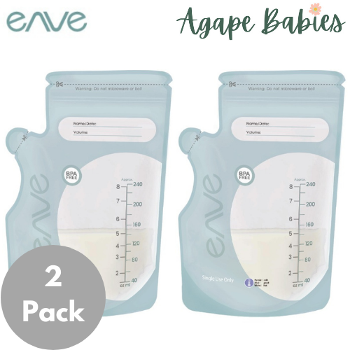 [2-Pk] ENVE Breastmilk Storage Bag, 240ml, (30x2=60pcs)