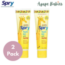 [Bundle Of 2] Spry  Kids Fluoride- Free Teeth Gel With xylitol - Strawberry Banana Flavour 60 ml