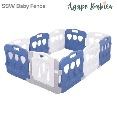 SSW Lunar Baby Fence ( Blue / White )