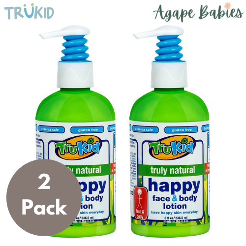 [Bundle Of 2] TruKid Happy Face & Body Lotion, 236.5 ml