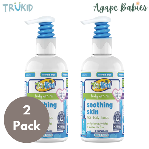 [Bundle Of 2] TruKid Truly Natural Soothing Skin Wash, 236.50 ml Exp-04/26