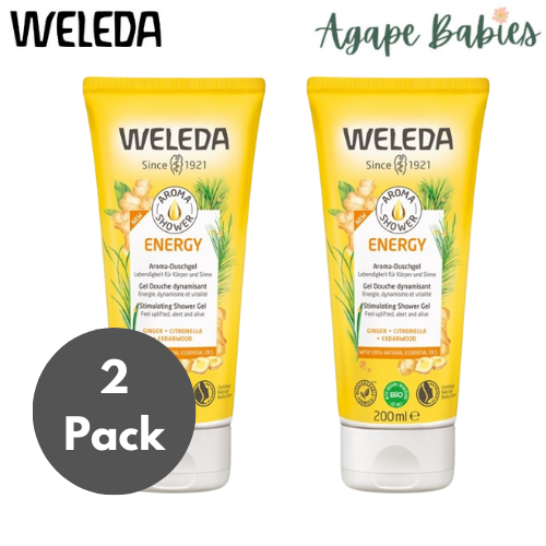 [2 Pack] Weleda Aroma Shower Energy, 200ml