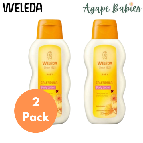 [2 Pack] Weleda Calendula Baby Lotion, 200ml Exp: