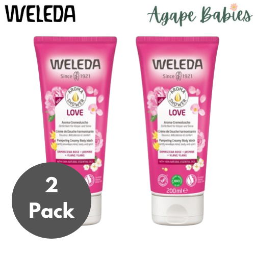 [2-Pack] Weleda Aroma Shower Love, 200ml