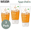 [3 Pack] Weleda Kids 2in1 Shampoo & Body Wash Happy Orange, 150ml Exp: 07/26
