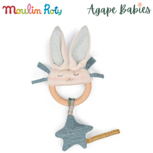 Moulin Roty La Petite École de Danse Wooden Ring Rattle - 2 Designs