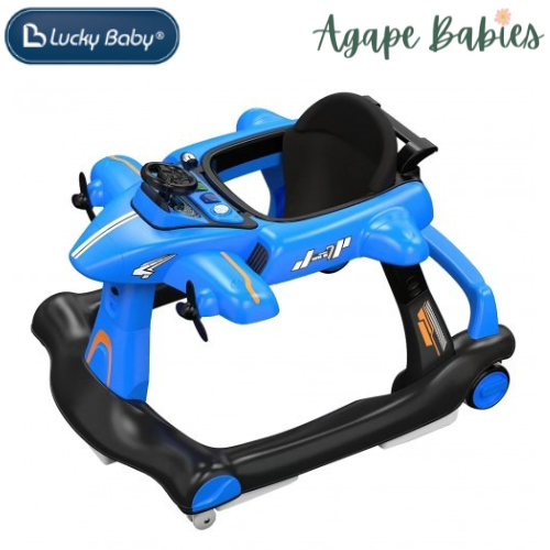 Lucky Baby 4 In 1 Aeroplane Walker & Pusher - 2 Colors