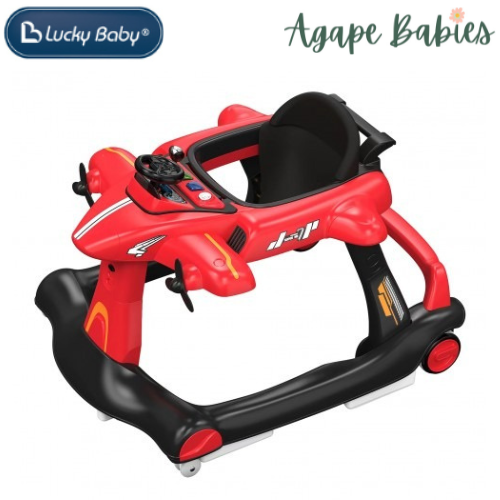 Lucky Baby 4 In 1 Aeroplane Walker & Pusher - 2 Colors