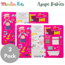 [2 Pack] Moulin Roty Aujourd'hui C'est Mercredi Stencil Set - In the House