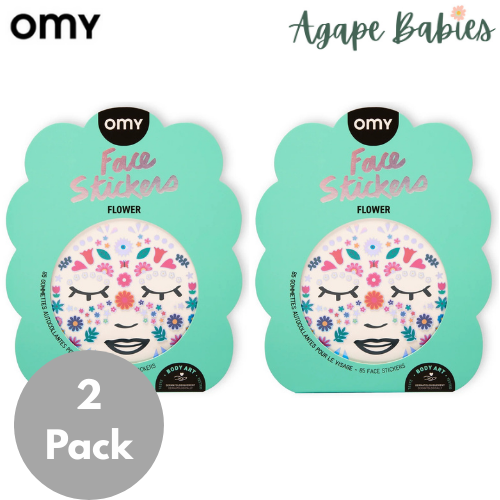 [2 pack] OMY Face Stickers - 2 Variants