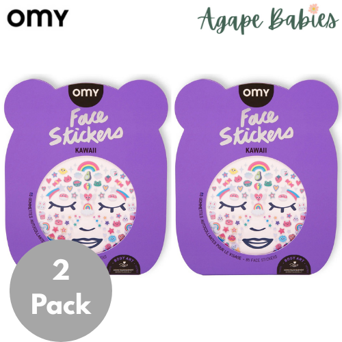 [2 pack] OMY Face Stickers - 2 Variants
