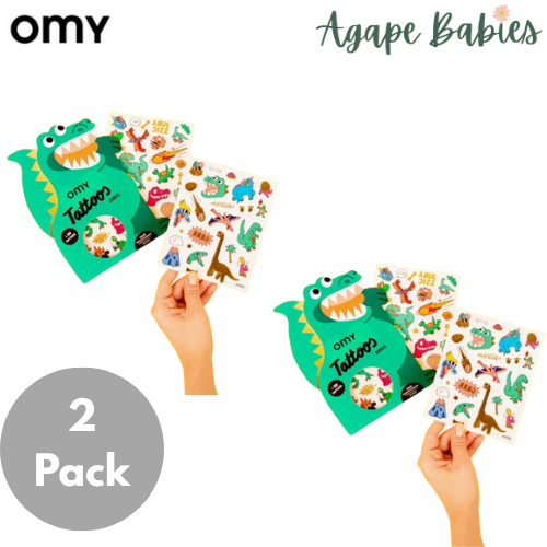 [2 pack] OMY Tattoos - 4 Designs