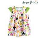 Baby Pixie Mermaid Dress With Sleeves-12-18 months
