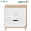 Tutti Bambini Fika Chest Changer - White/Light Oak