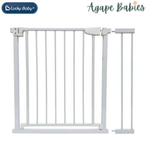 Lucky Baby Smart System 2 Way Swing Back Gate - Crystal Clear