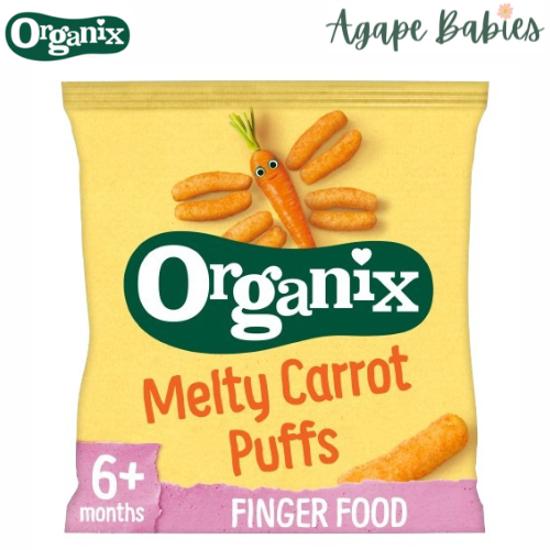 Organix Finger Foods Organic Melty Carrot Puffs, 20 g. Exp: 10/25