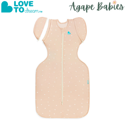 Love To Dream Swaddle Up Transition Bag Bamboo Lite Hearts Blush