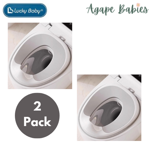 [2-Pack] Lucky Baby Ezy Potty Training Seat - Grey