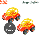[2 Pack] Bright Starts Rattle & Roll Buggie Toy - 2 Colors