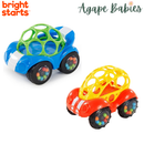 [2 Pack] Bright Starts Rattle & Roll Buggie Toy - 2 Colors